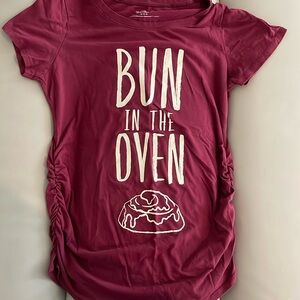 Bun in the oven maternity shirt